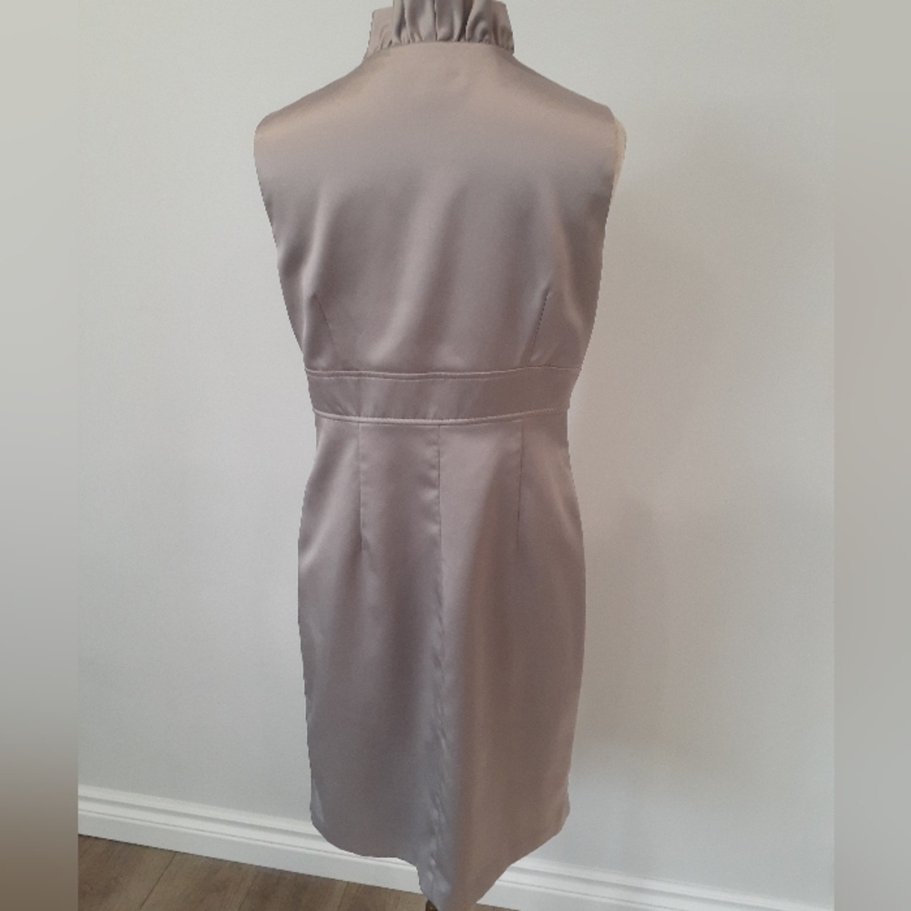 Ronni Nicole | Champagne Dress with ruched neckline - Picture 9 of 9